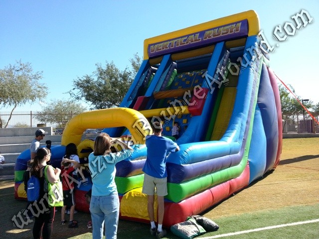 Vertical rush inflatable obstacle course rental Phoenix Arizona